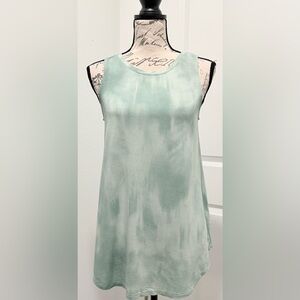 NWOT Old Navy Sage Crew Neck Tie-Dye Tank Top